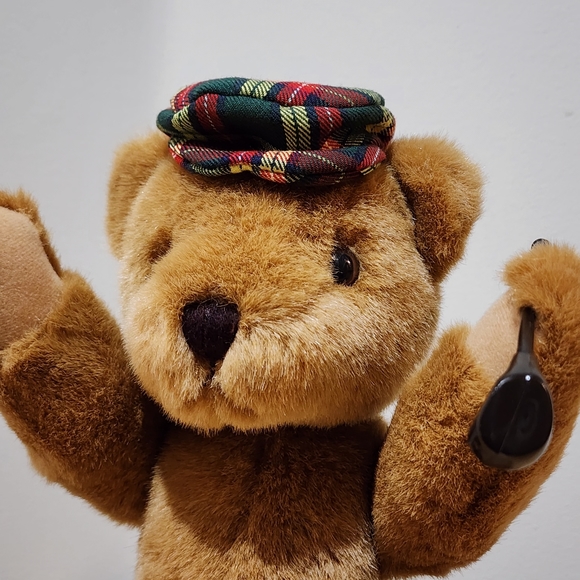 Vintage Poseable Teddy Bear With Golf Club, Golf Pants & Hat. - Picture 7 of 12